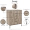 Manhattan Comfort 2-Piece DUMBO  5-Drawer Tall Dresser and DUMBO Nightstand 2.0 in Rustic Grey 2-DB06-GY - alternate 5